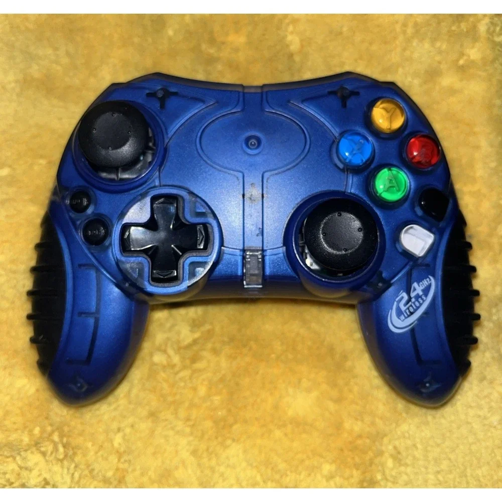 GameStop 2.4GHz Wireless Microsoft OG Xbox Controller - For Repair Corrosion